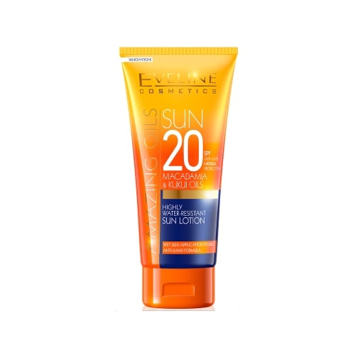 Eveline Amazing Oils Highly Water-Resistant Sun Lotion SPF 20 